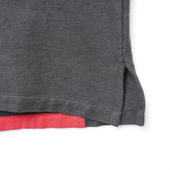 Ganesh Himal Handmade Nepal Cotton Vest XL Black-Red Fish “Om” Print Boho - Picture 7 of 9